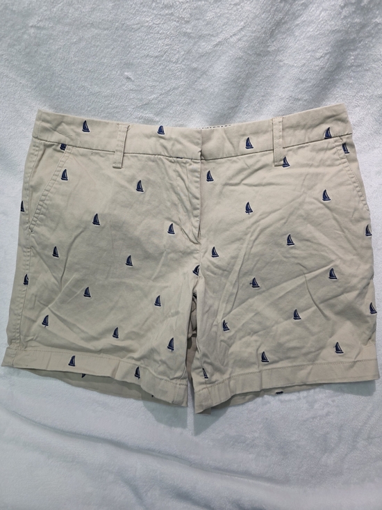 British Khaki Pants - British Khaki Embroidered Sailboat Khaki and Navy Shorts